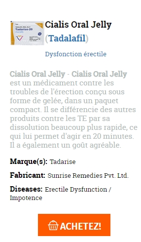 acheter des Cialis Oral Jelly