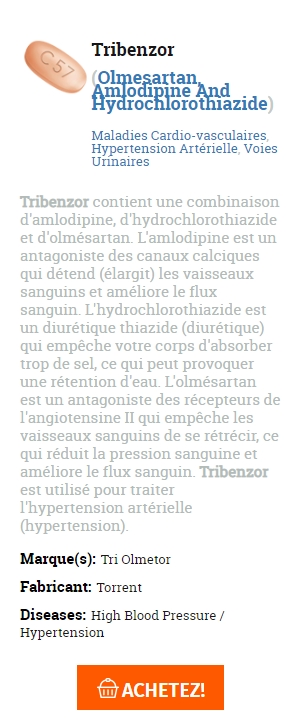 Tribenzor journalier prix