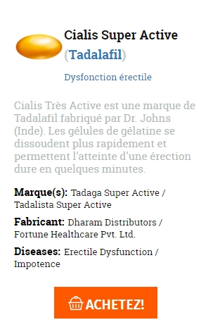 le Cialis Super Active est il en vente libre