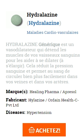 Hydralazine generique livraison express