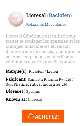 achat de Lioresal en ligne