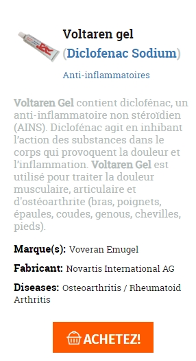 meilleurs Voltaren gel acheter