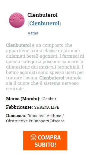 ordine di pillole di marca Clenbuterol