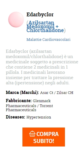 Azilsartan Medoxomil + Chlorthalidone ordine a buon mercato