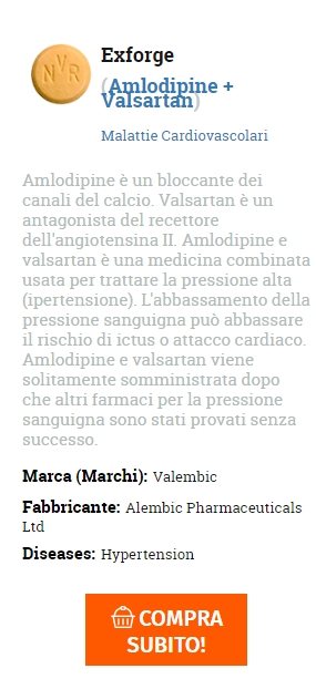 acquista Amlodipine + Valsartan