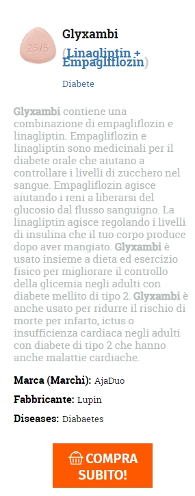 👉ordine di pillole di marca Glyxambi💊