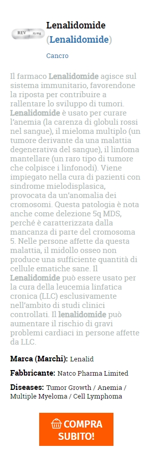 acquistare Lenalidomide marca a buon mercato