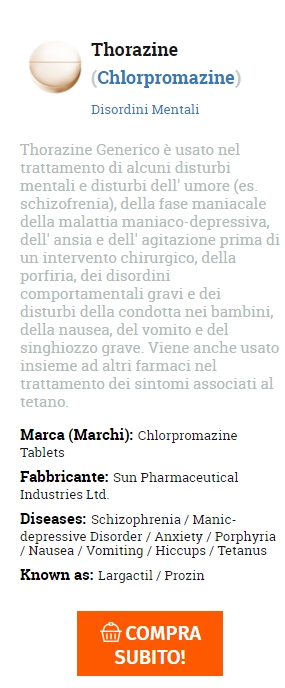 acquista Thorazine al miglior prezzo